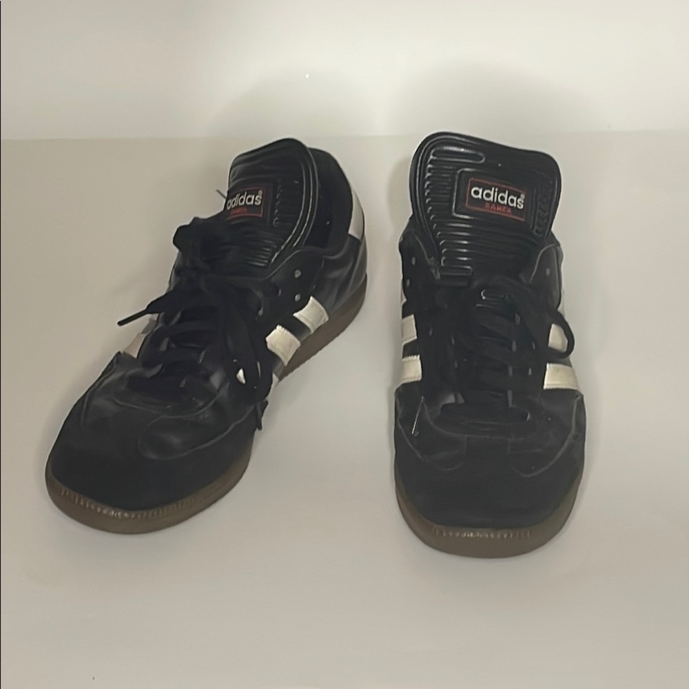 Adidas Samba soccer football casual sneakers black white mens 7.5 shoes